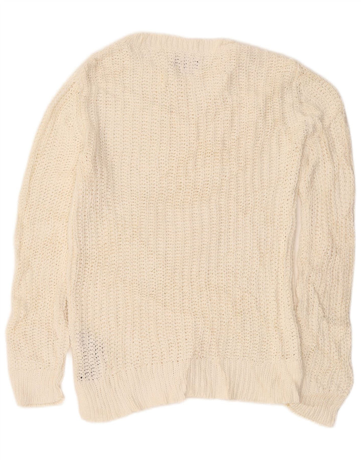 Nautica ženski džemper s brodskim izrezom UK 14 Srednje bijeli pamuk