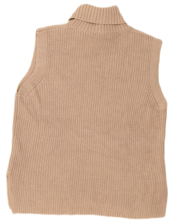 Marks & Spencer ženska majica bez rukava s dugačkim dugačkim rukavom UK 10 Small Beige