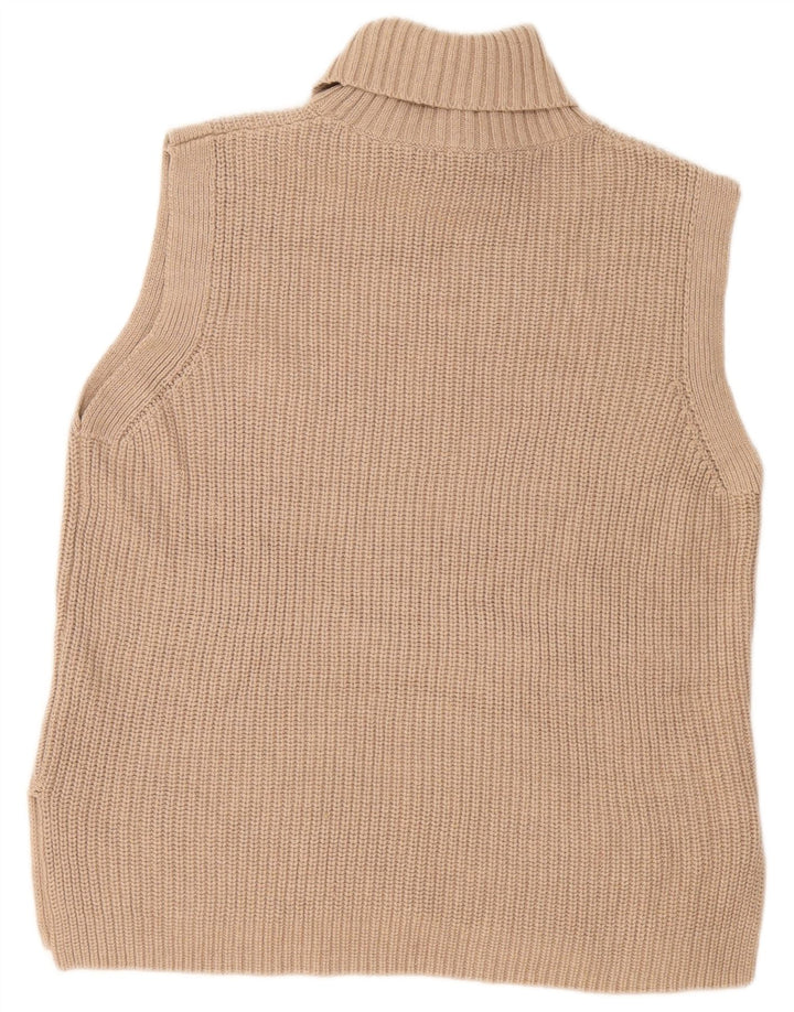 Marks & Spencer ženska majica bez rukava s dugačkim dugačkim rukavom UK 10 Small Beige