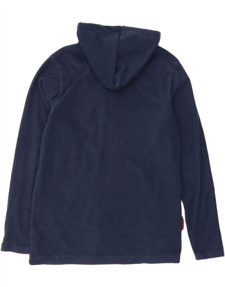 MOUNTAIN WAREHOUSE Mens Hooded Fleece Jacket UK 38 Medium Navy Blue Vintage Mountain Warehouse and Second-Hand Mountain Warehouse from Messina Hembry 