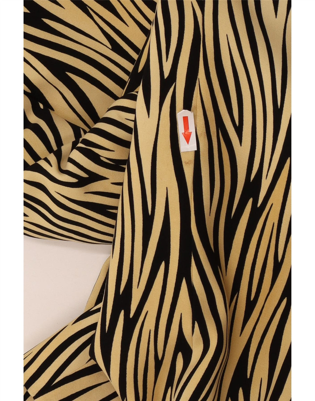 Basler Womens 1 Button Blazer Jacket UK 14 Medium Yellow Animal Print