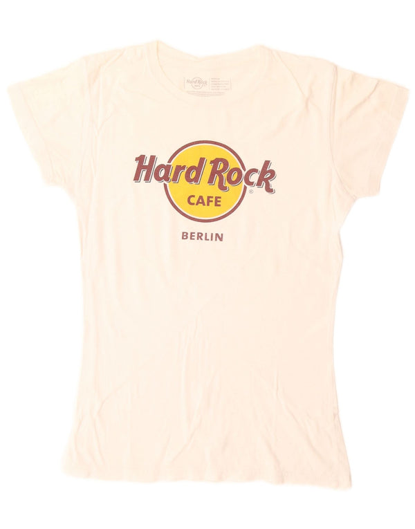 Ženska majica kratkih rukava Hard Rock Cafe Berlin Graphic UK 12 Srednje bijeli pamuk
