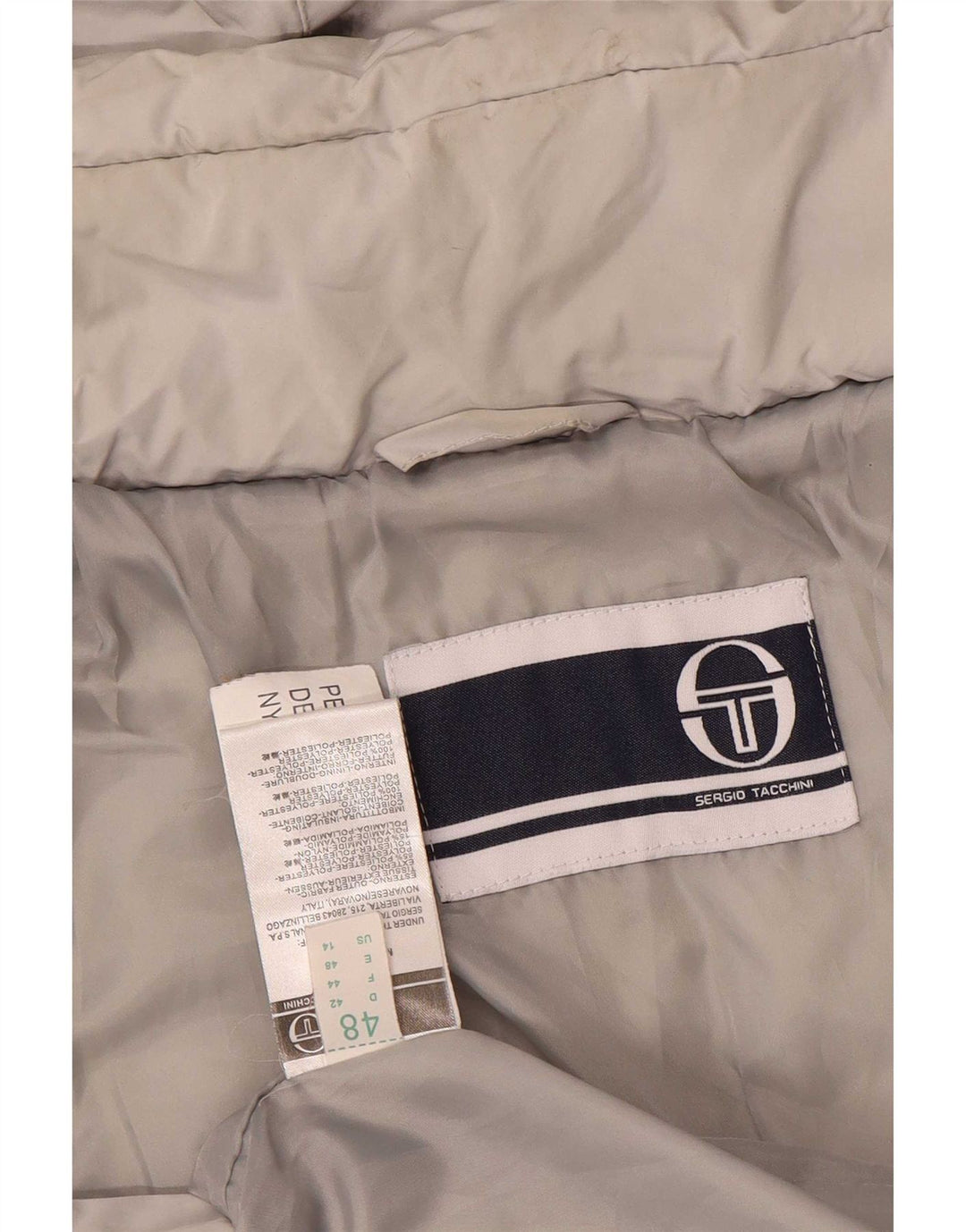 Sergio Tacchini ženska podstavljena jakna s kapuljačom US 14 XL sivi poliester