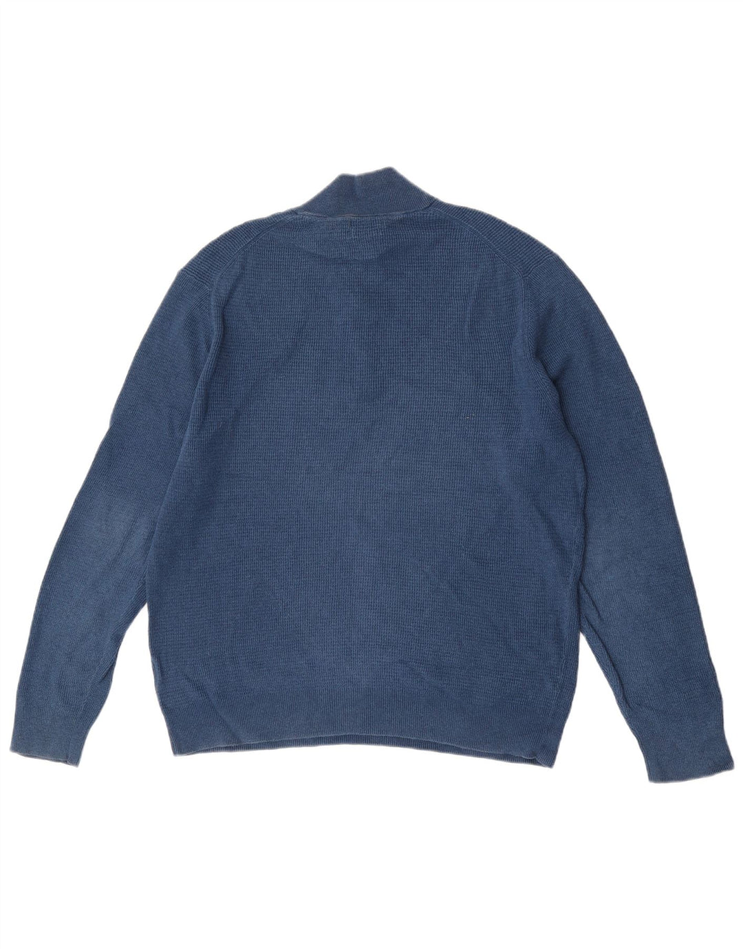 Massimo Dutti muški pulover s izrezom s patentnim zatvaračem XL plavi