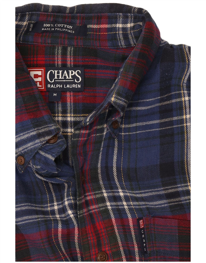 Chaps Ralph Lauren muška flanelska košulja srednje tamnoplave karirane boje