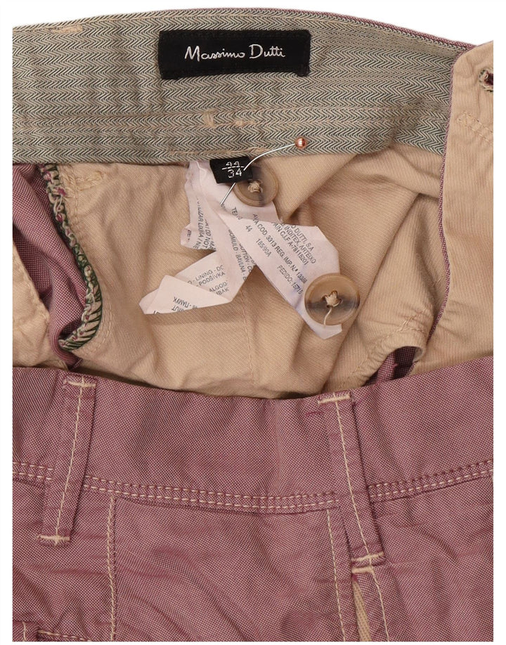 MASSIMO DUTTI Muške chino hlače EU 44 Large W34 L31 Pink Classic