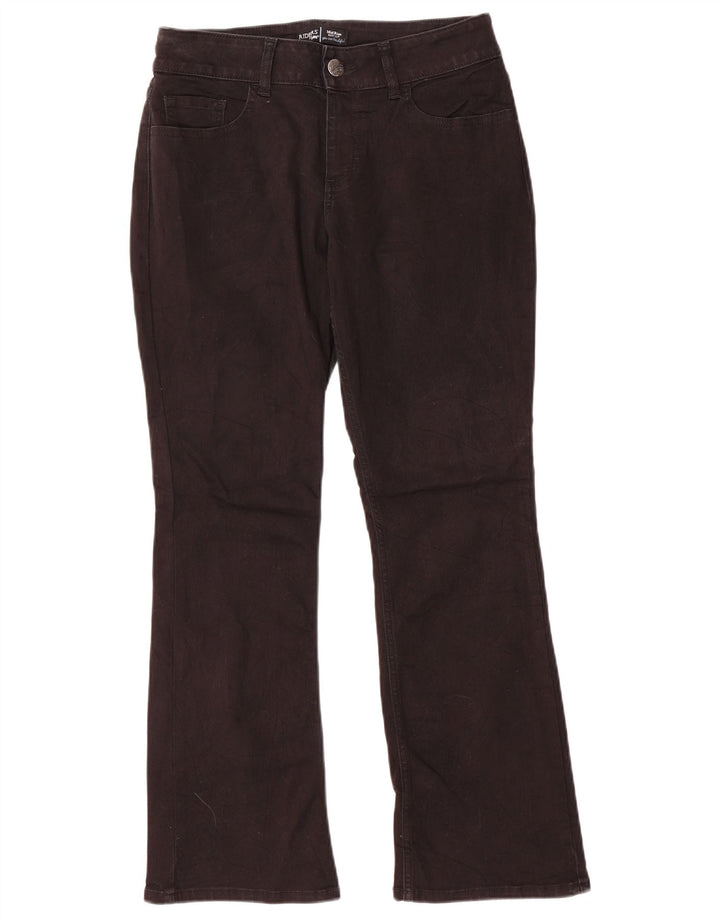Lee ženske traperice srednjeg uspona Riders Bootcut US 8 srednje W30 L29 crni pamuk
