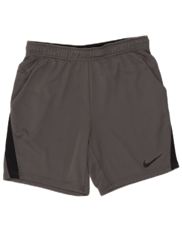 Nike Dri Fit sportske kratke hlače srednje sive boje od poliestera