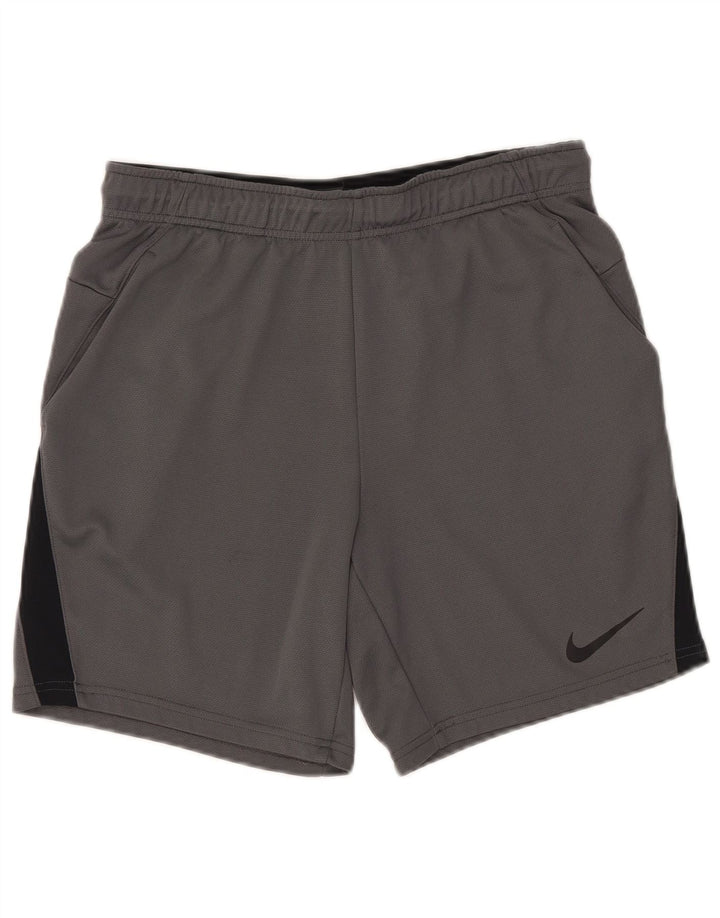 Nike Dri Fit sportske kratke hlače srednje sive boje od poliestera