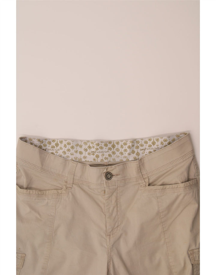 LEE Womens Cargo Shorts US 14 XL W34 Beige Cotton Vintage Lee and Second-Hand Lee from Messina Hembry 