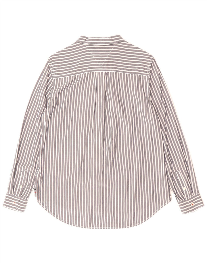 Tommy Hilfiger Ženska košulja UK 14 Pamuk srednje sivih pruga