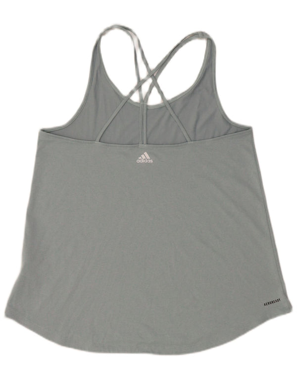 Adidas ženski prsluk Aeroready UK 14 veliki sivi poliester