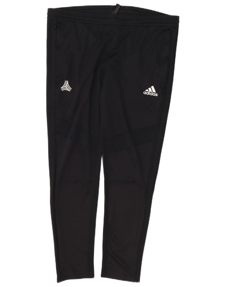 Adidas muške trenirke srednje crne poliesterske hlače