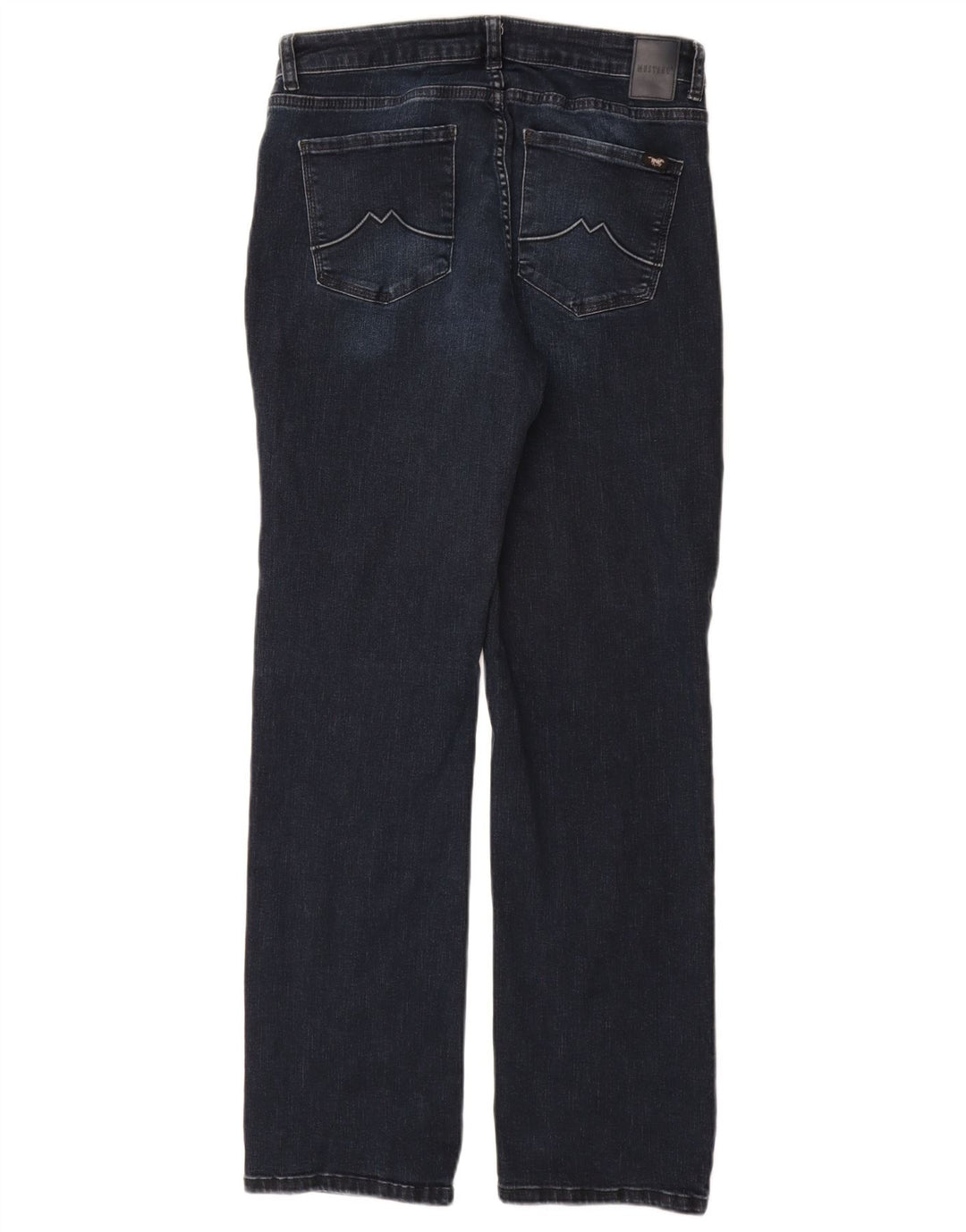 MUSTANG ženske ravne traperice opuštenog kroja W32 L32 tamnoplavi pamuk