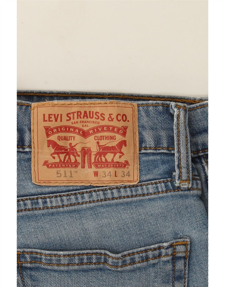 Levi's muške 511 uske traperice W34 L34 plavi pamuk