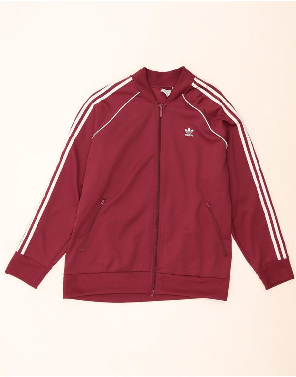 Adidas ženska trenirka gornja jakna UK 28/30 3XL bordo pamuk