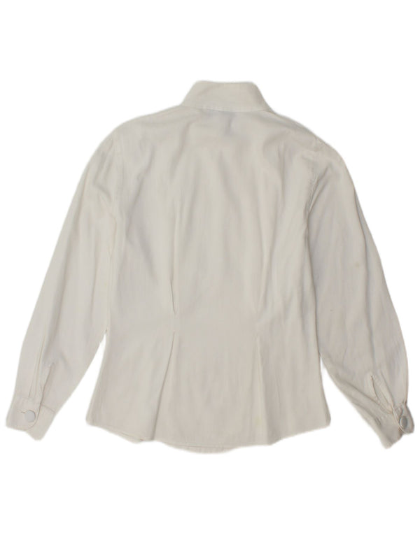 ENARA CAMICE Womens Shirt Blouse UK 12 Medium White