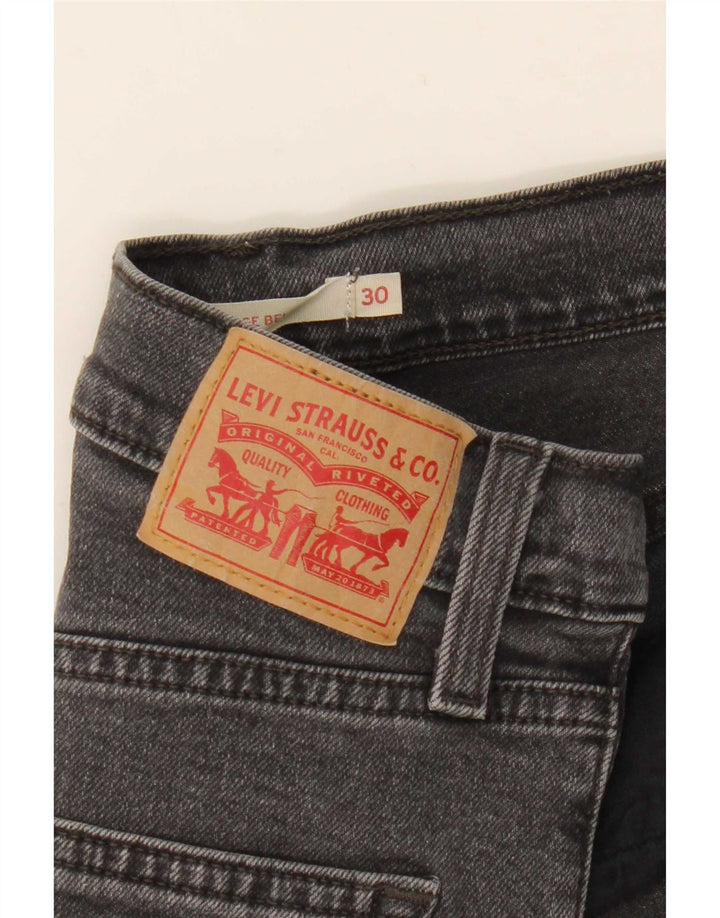 Levi's ženske lepršave traperice visokog rasta W30 L28 sive