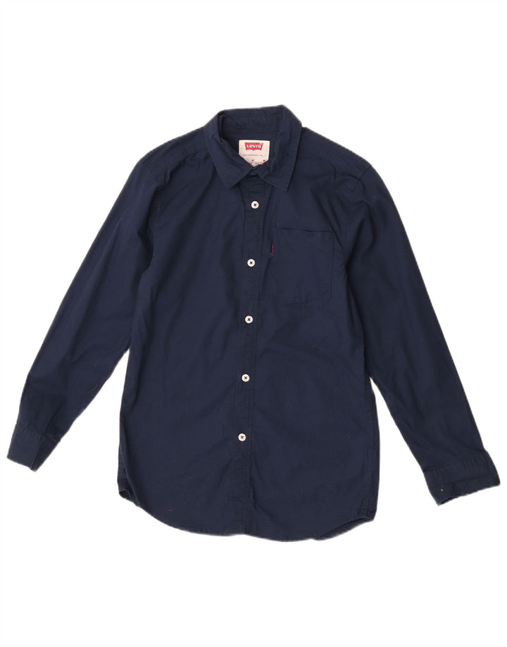 Levi's majica za dječake 10-11 godina, srednje tamnoplava pamuk