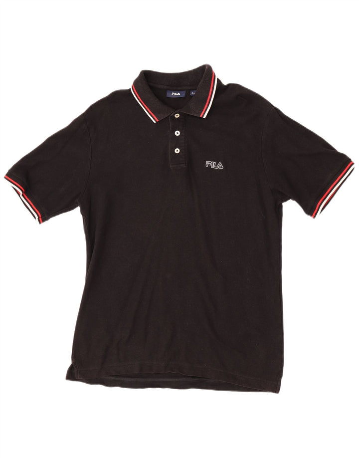 Fila muška polo majica srednje crne pamučne boje