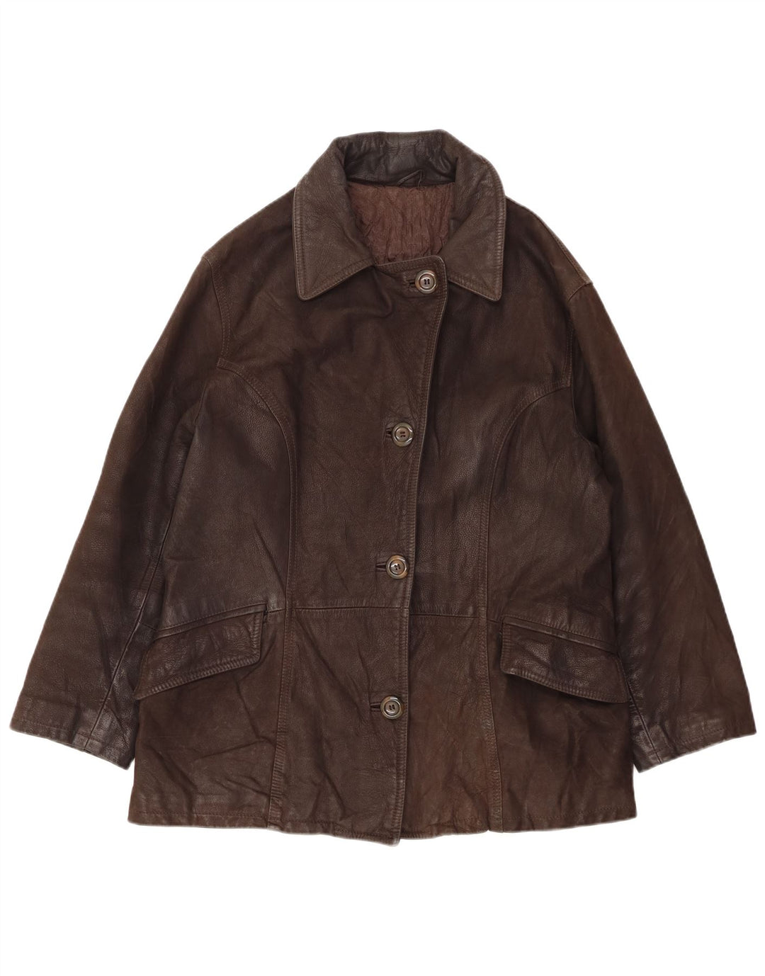 RELISH ženska kožna jakna IT 46 velika smeđa koža