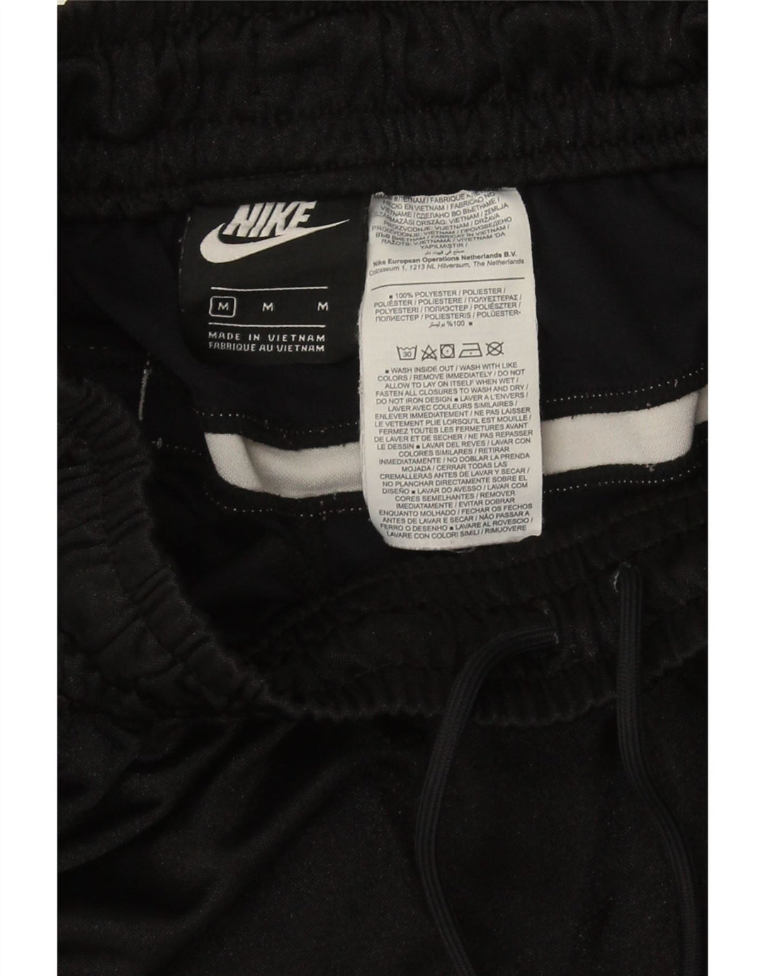 Nike muške grafičke sportske kratke hlače srednje crne boje od poliestera