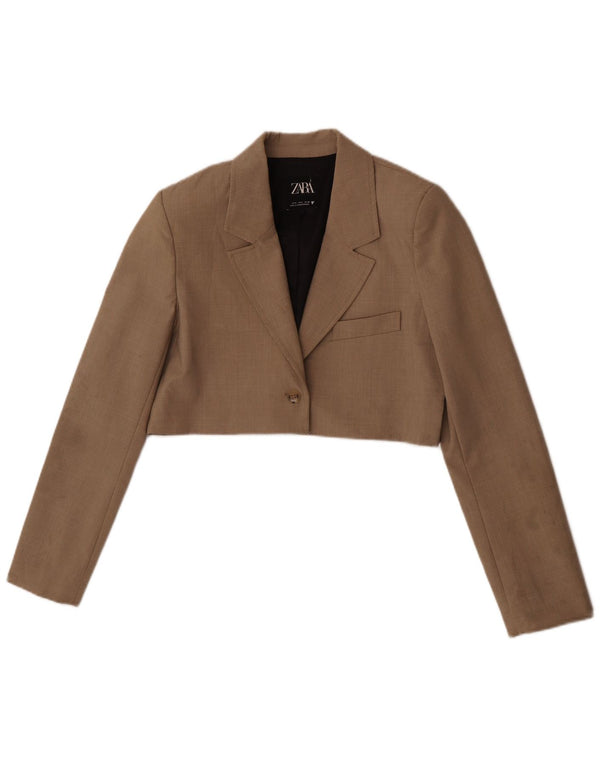 Zara ženska bolero jakna UK 10 Small Brown