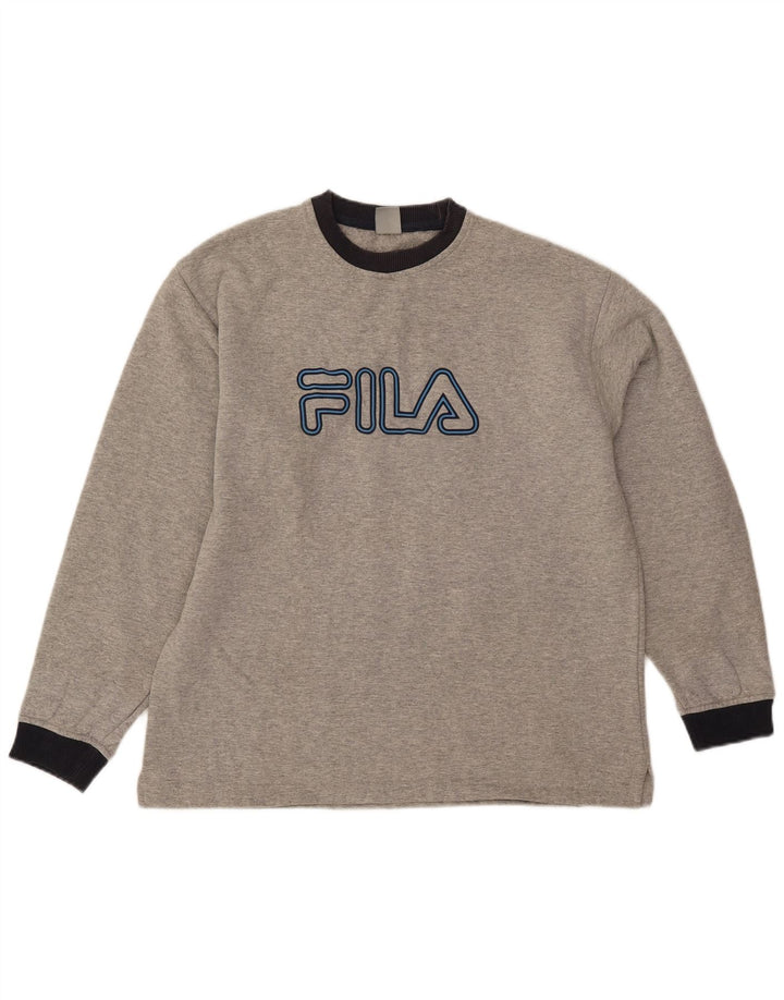 Fila muška trenirka s grafičkim motivima IT 48, srednje sivi flekasti pamuk