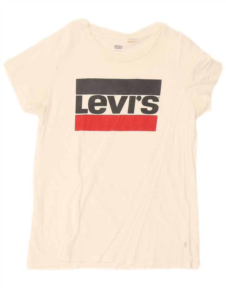 Levi's ženska majica kratkih rukava s grafičkim motivima UK 12 srednje bijela