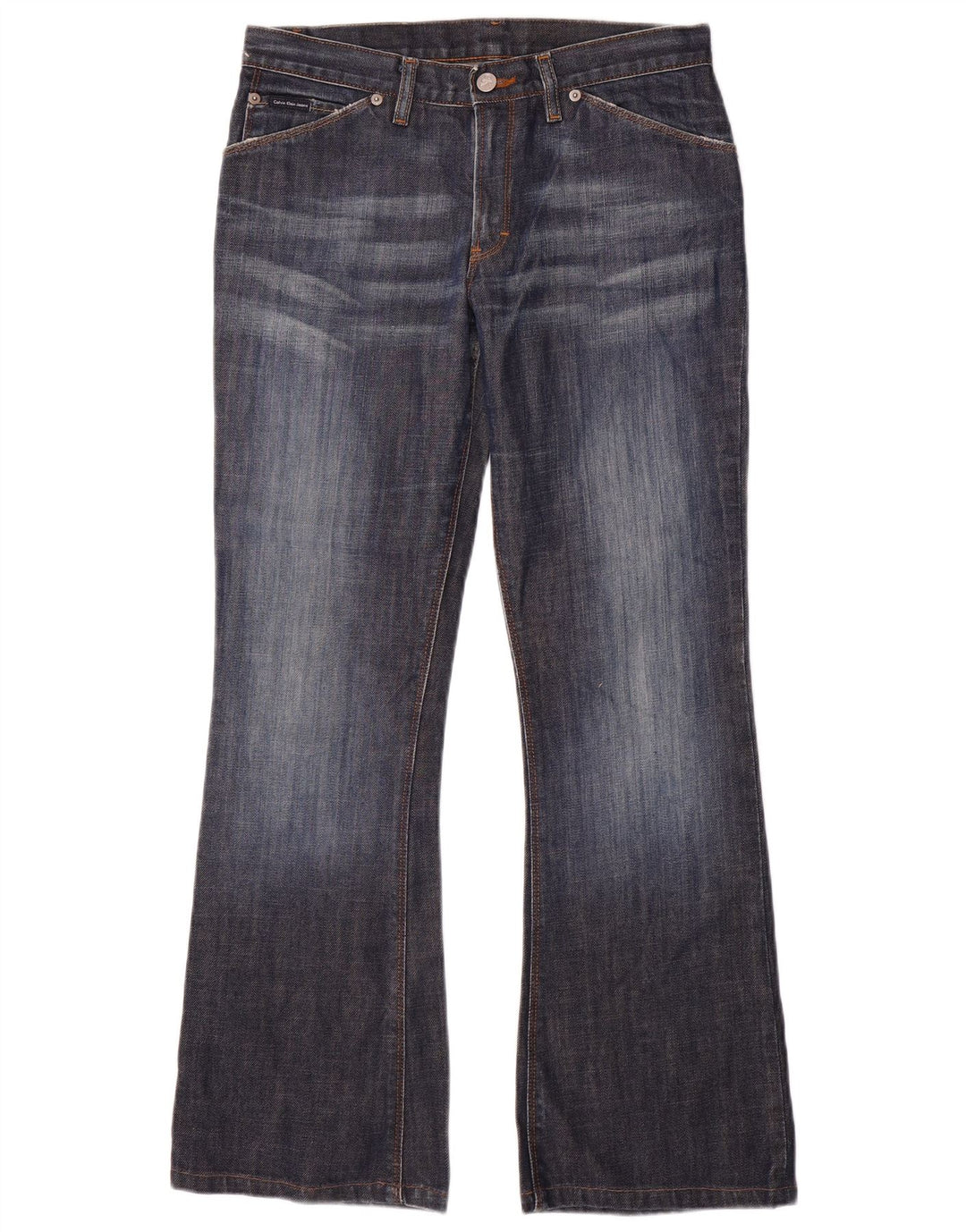Ženske traperice Calvin Klein Bootcut W28 L29 tamnoplave