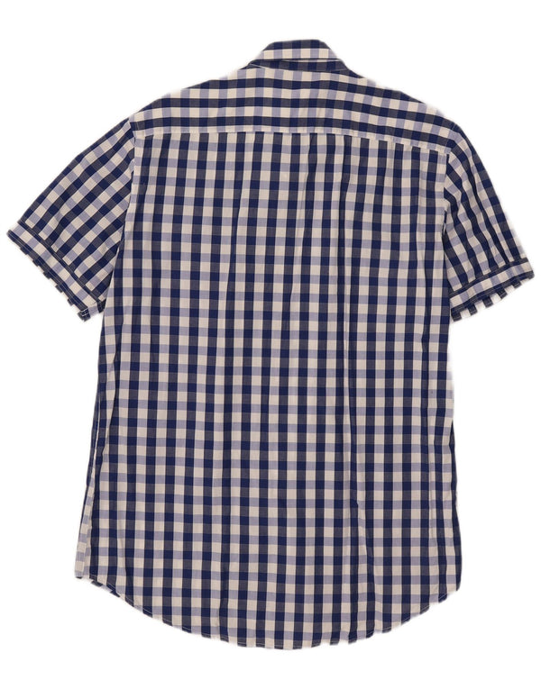 Carrera muška majica kratkih rukava Large Blue Gingham pamuk