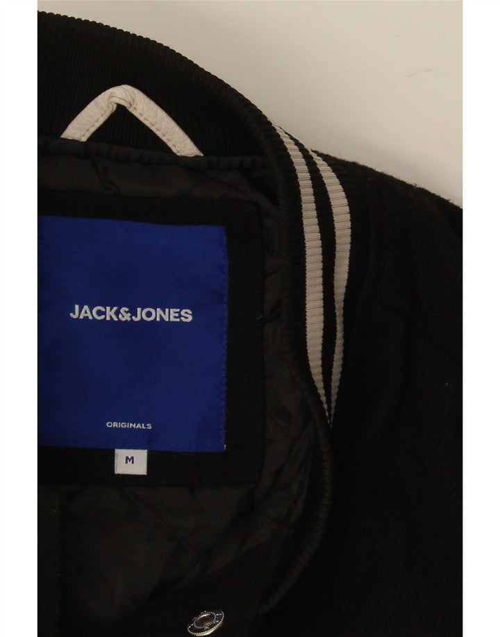 Jack & Jones muška sveučilišna jakna s grafičkim motivima UK 38 srednje crne boje
