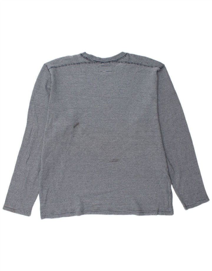 BONOBOS muška majica dugih rukava XL, pamuk s plavim prugama