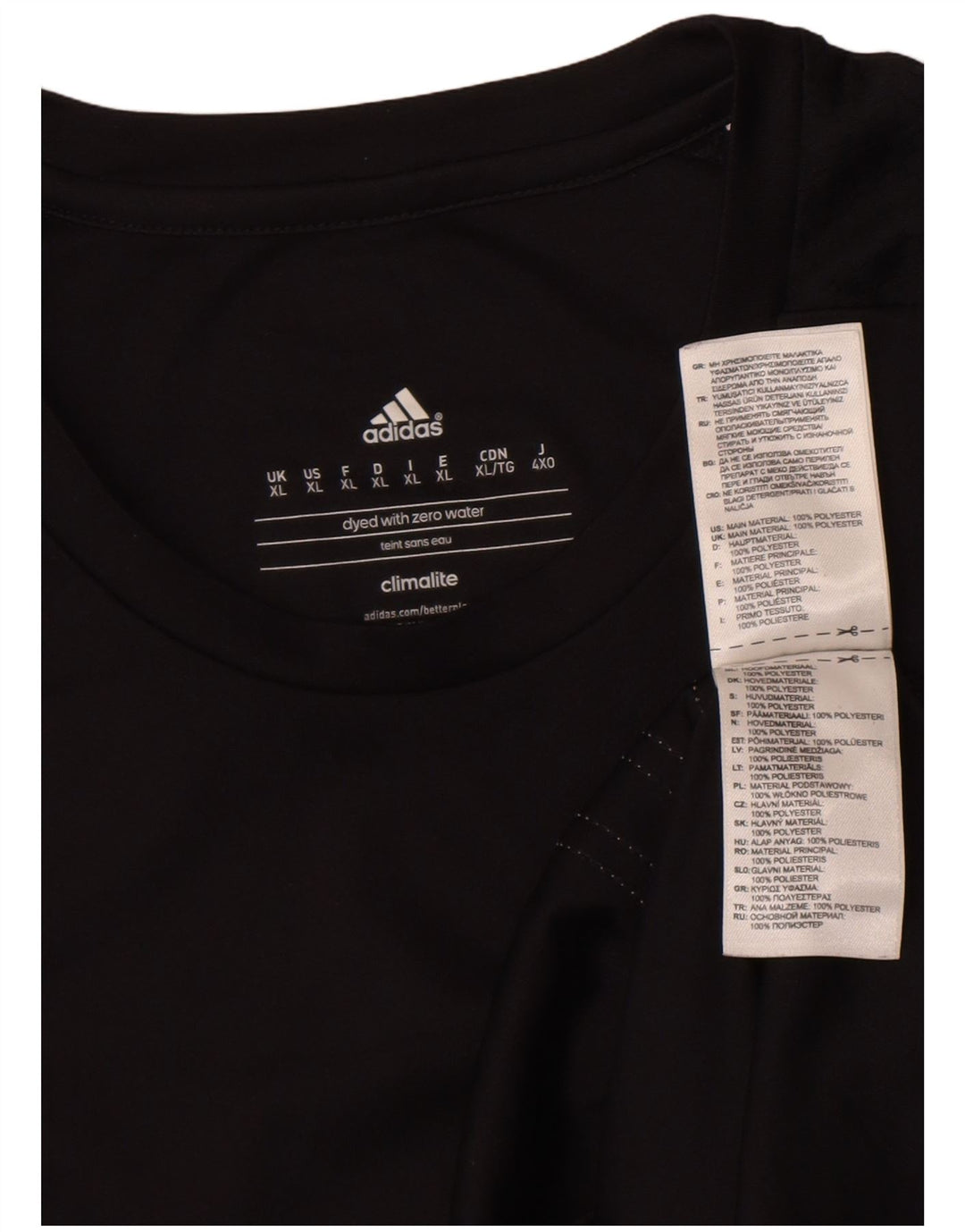 Adidas muška majica kratkih rukava Climalite XL crni poliester