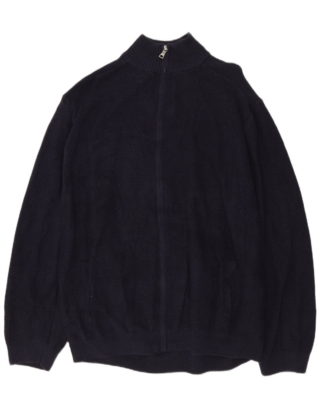 MARKS & SPENCER muški džemper kardigan 2XL tamnoplavi pamuk