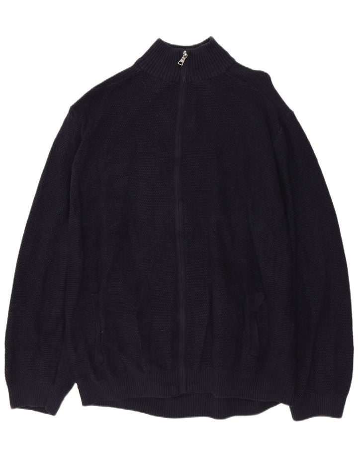 MARKS & SPENCER muški džemper kardigan 2XL tamnoplavi pamuk