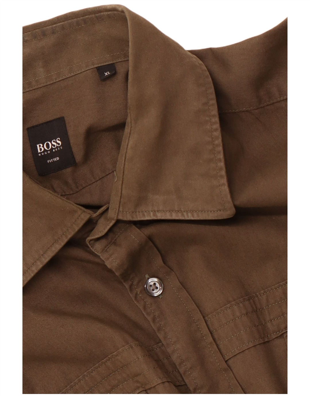 HUGO BOSS Muška pripijena košulja XL smeđa