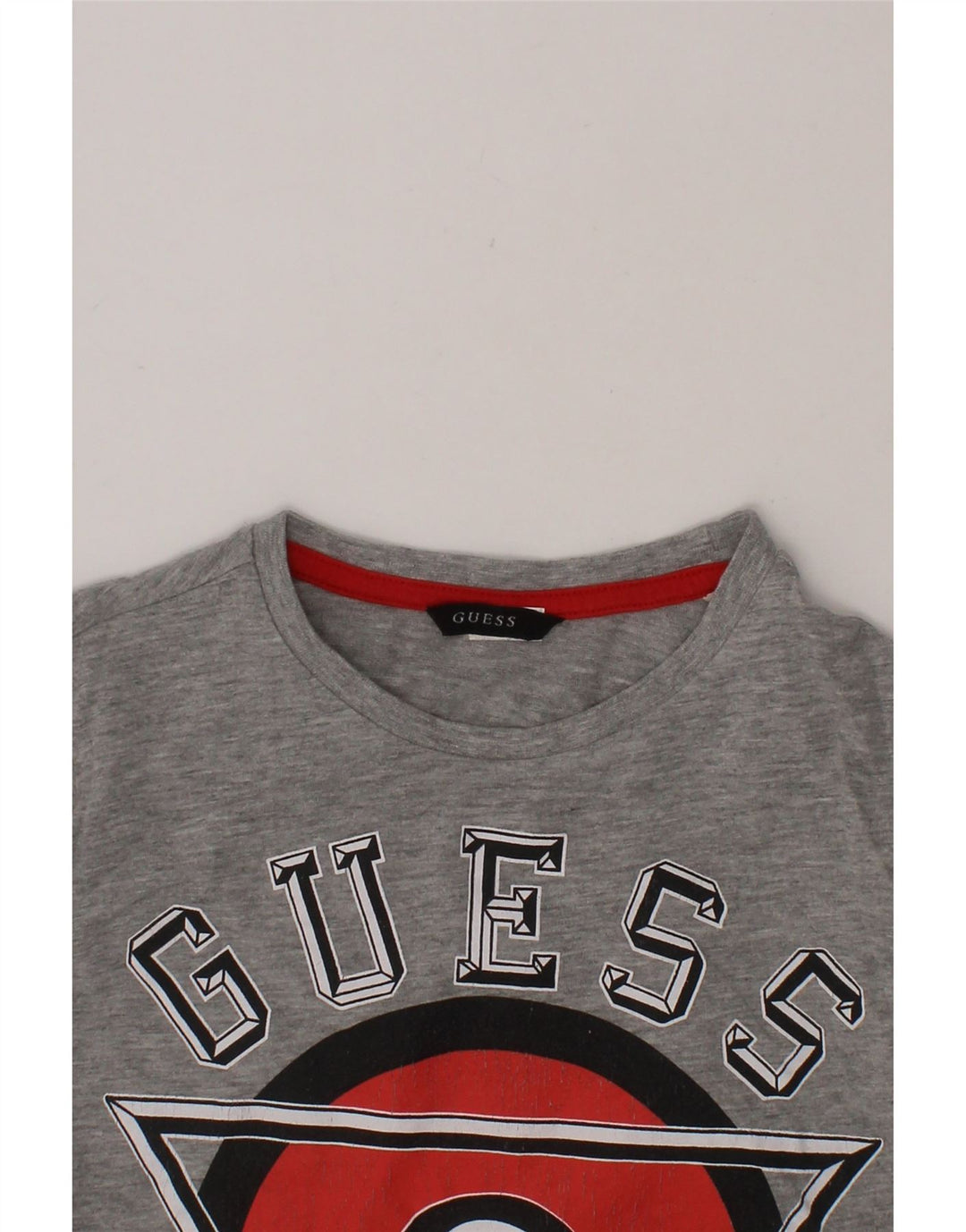 GUESS Boys Graphic Top Long Sleeve 7-8 Years Grey Cotton Vintage Guess and Second-Hand Guess from Messina Hembry 