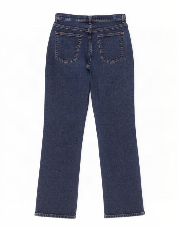 Marks & Spencer Ženske traperice Bootcut UK 12 srednje W28 L28 tamnoplavi pamuk
