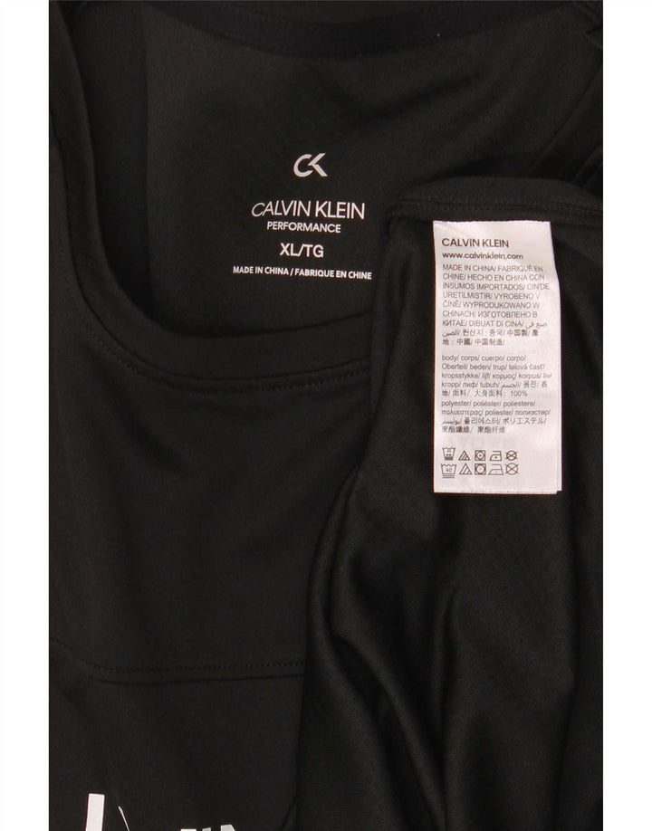 Calvin Klein muška majica kratkih rukava Performance Graphic XL crni poliester