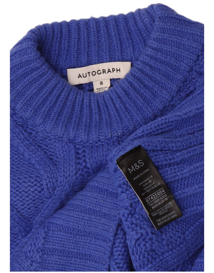 Marks & Spencer ženski džemper s kornjačičastim ovratnikom UK 8 Small Blue