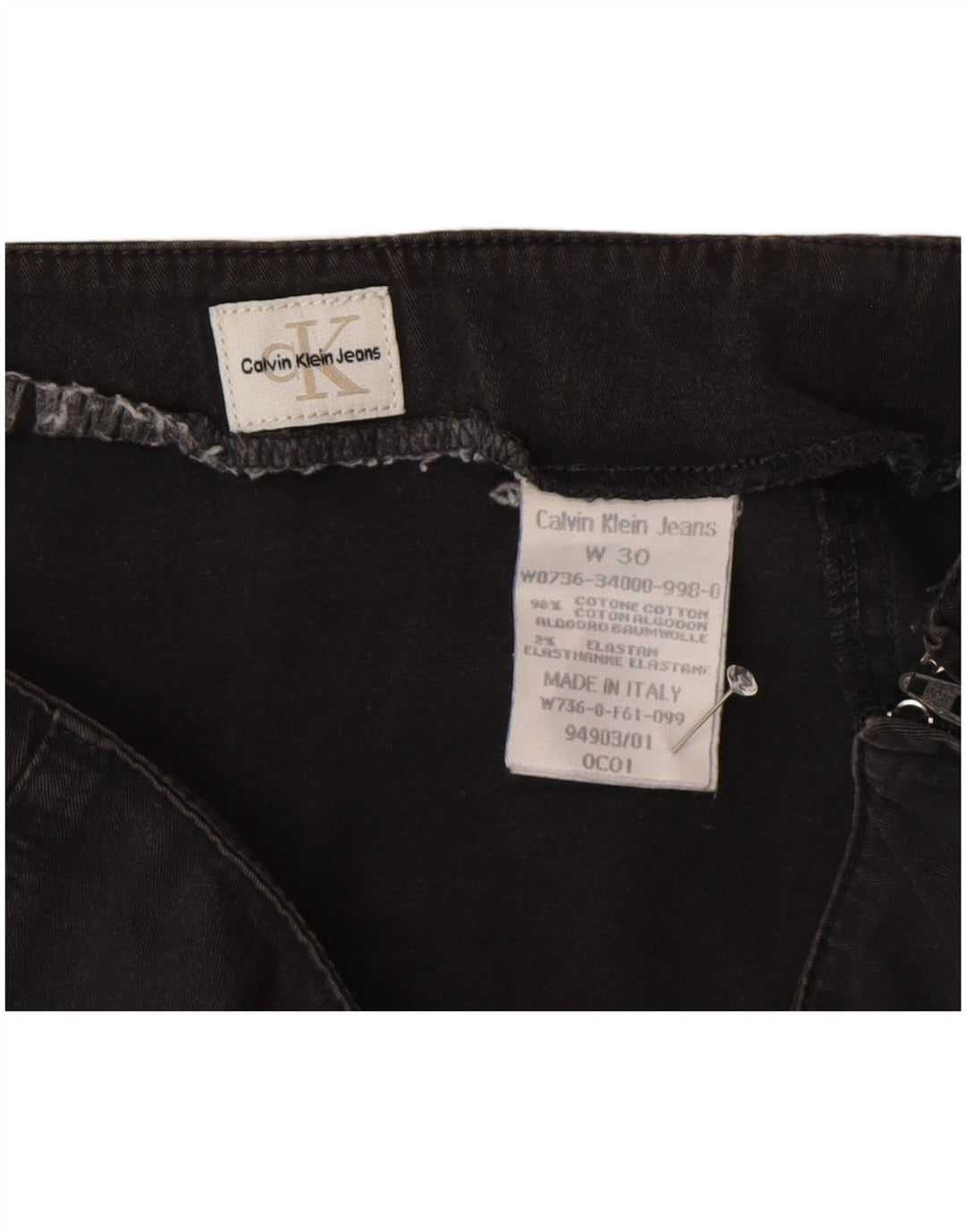 Calvin Klein ženska mini suknja W30 srednje sivi pamuk