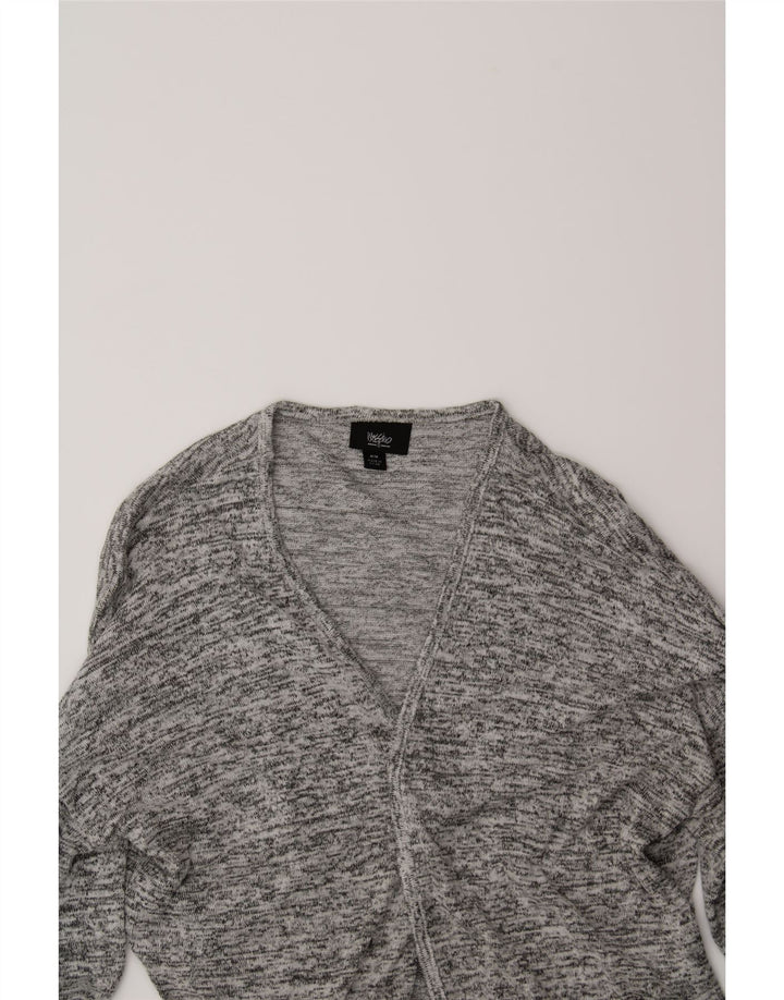 MOSSIMO Womens Longline Open Cardigan Sweater UK 14 Medium Grey Flecked Vintage Mossimo and Second-Hand Mossimo from Messina Hembry 