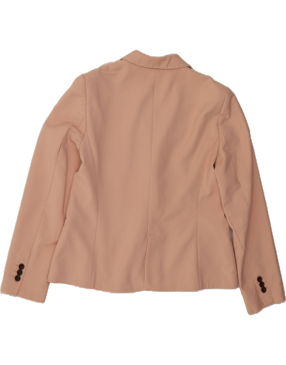 ZARA Womens 1 Button Blazer Jacket UK 18 XL Pink Cotton Vintage Zara and Second-Hand Zara from Messina Hembry 