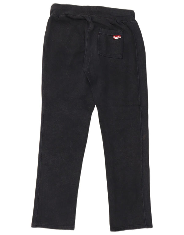 Superdry Ženske Graphic Trenirke Hlače UK 14 Srednje crni pamuk