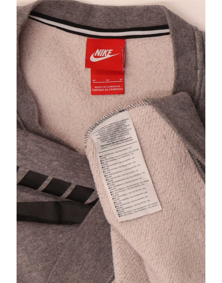 Ženska trenirka Nike Graphic Sweatshirt UK 14 srednje sivi flekasti pamuk