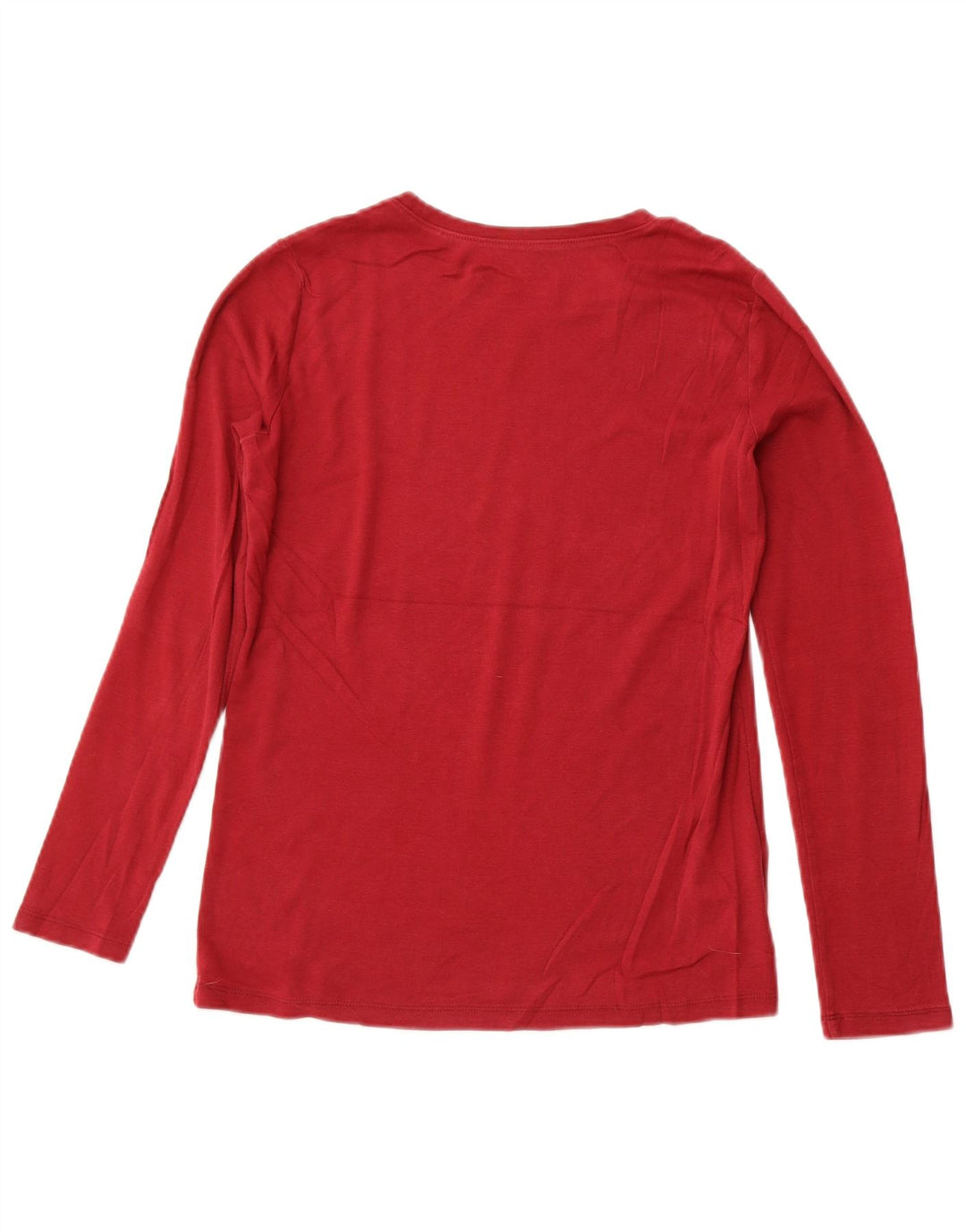 EDDIE BAUER Ženska majica dugih rukava UK 14 Veliki bordo pamuk