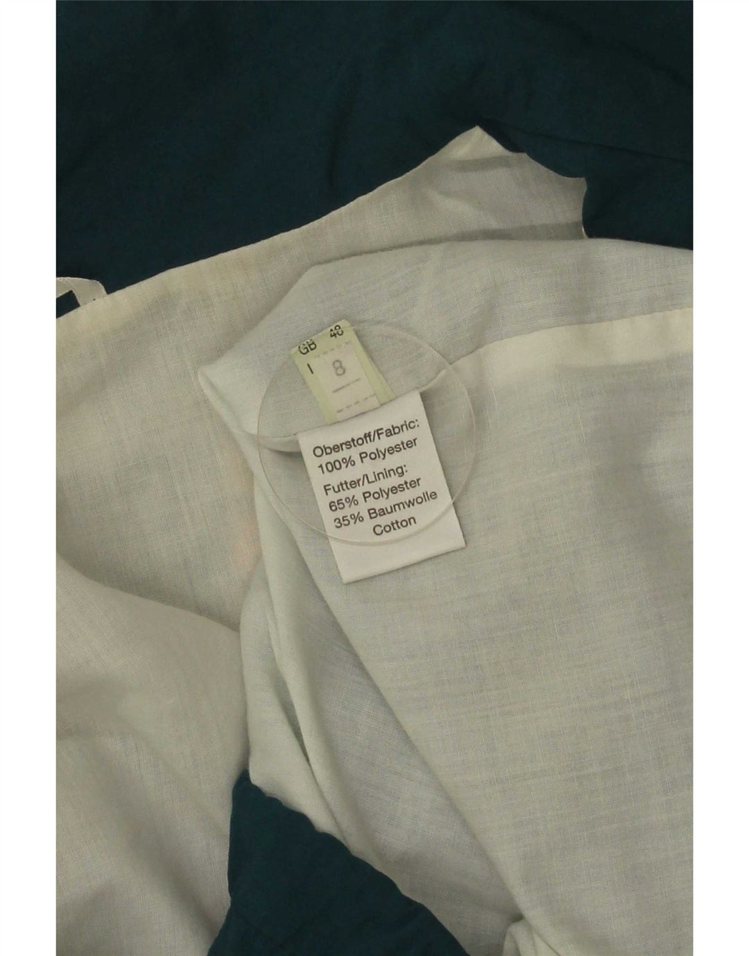 Vintage muška trenirka gornja jakna IT 48 2XL zeleni geometrijski poliester