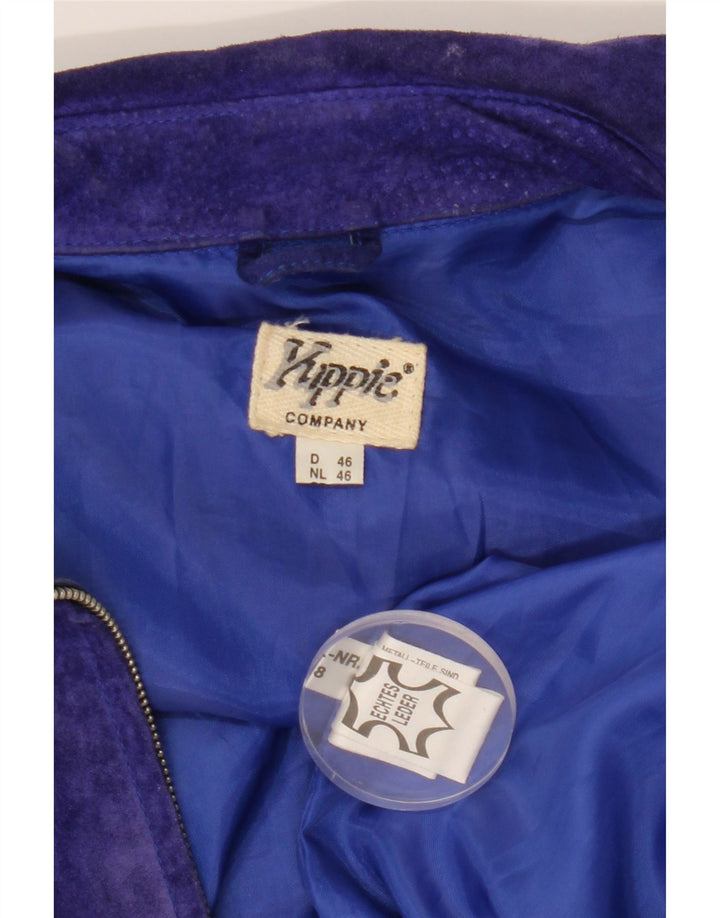 YUPPIE Ženska antilop jakna EU 46 XL ljubičasta koža