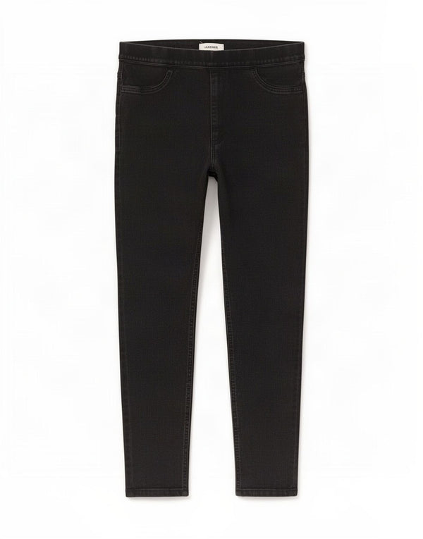 Marks & Spencer ženske jegging traperice UK 16 velike W34 L24 crni pamuk